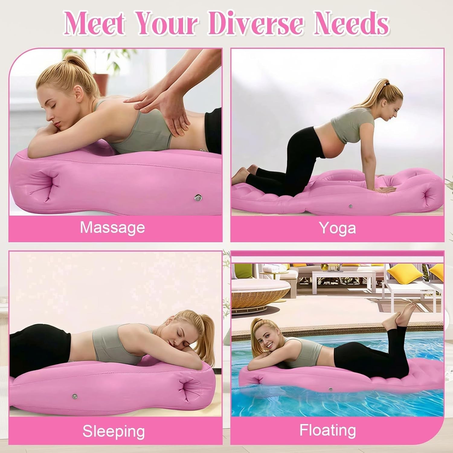 Pregnancy Pillow Mattress with Belly Hole Full Body Support Sleep Aid