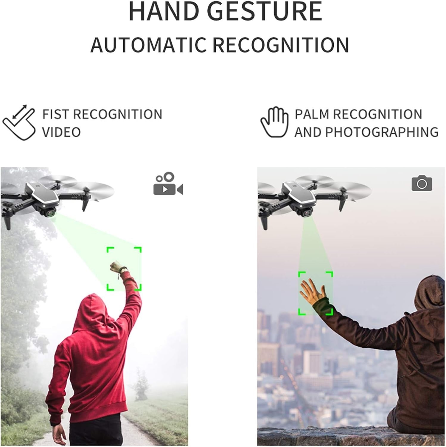 Foldable 4K RC Drone Quadcopter Kids Mini Camera Trajectory Flight