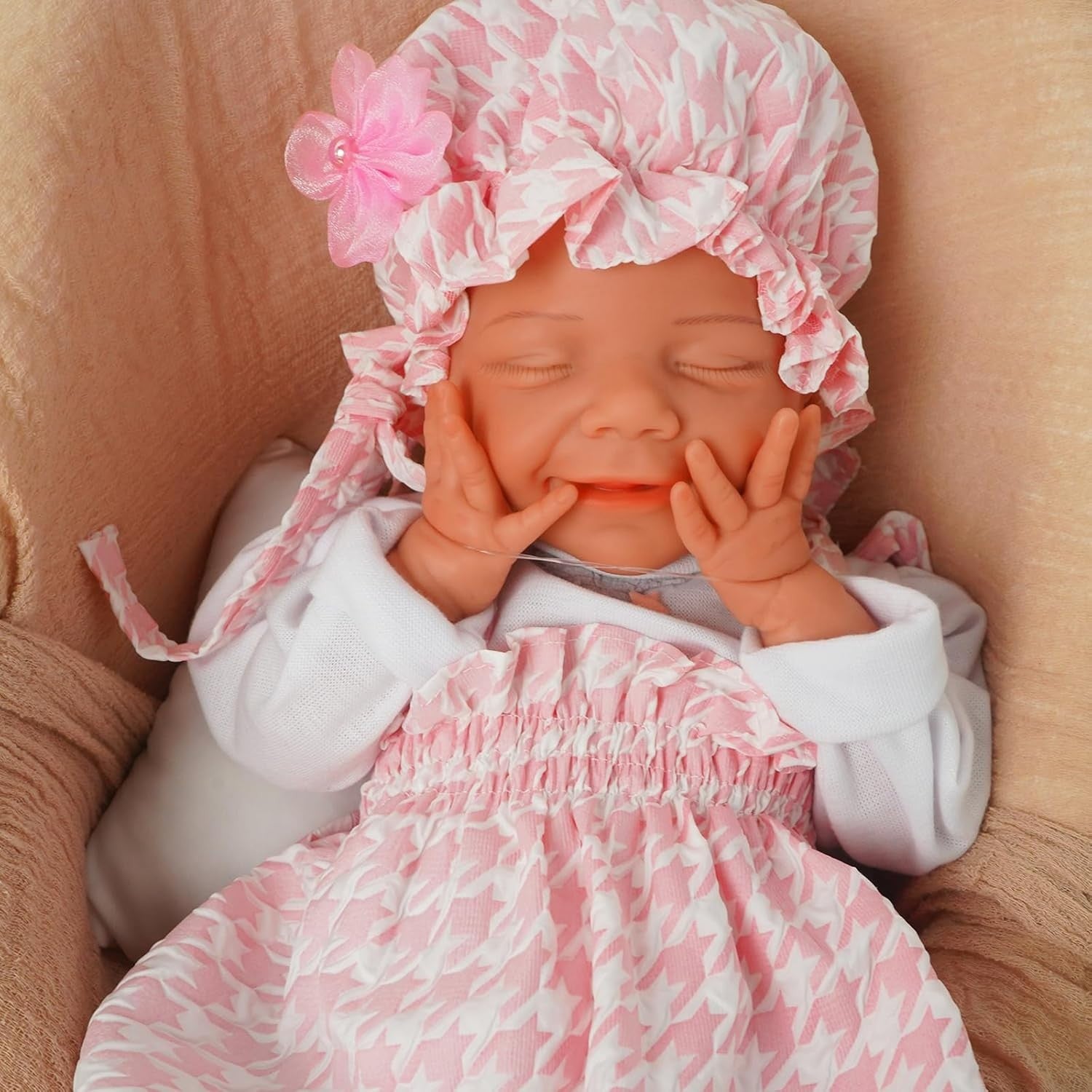 18” Full Silicone Reborn Baby Doll Realistic Sleeping Newborn