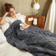 Grey Weighted Blanket 120x180cm 5.4kg for Anxiety & Stress Relief