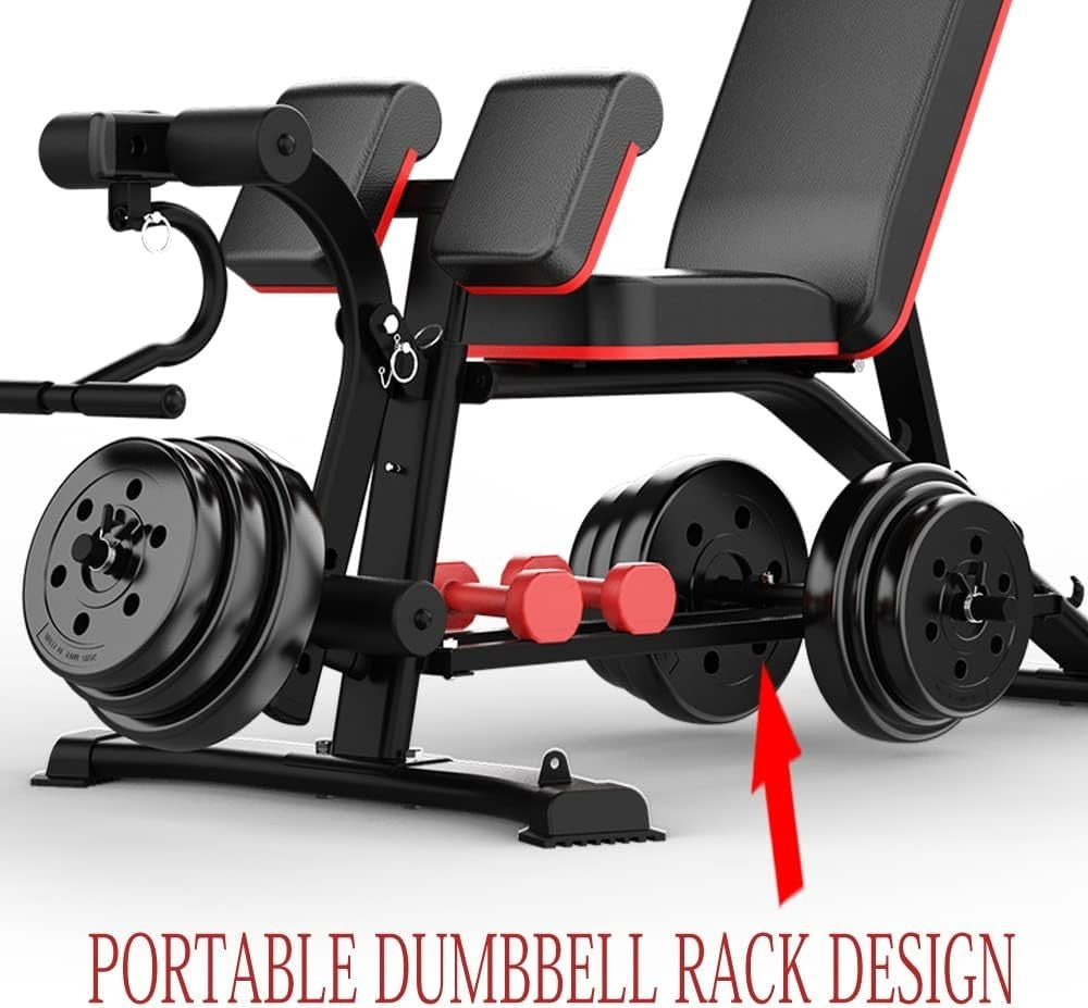 Adjustable Weight Bench with Leg Extension 330lb Home Strength Trainer