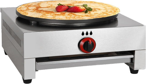 Commercial Gas Crepe Maker 40cm Non-Stick Pancake Griddle LPG