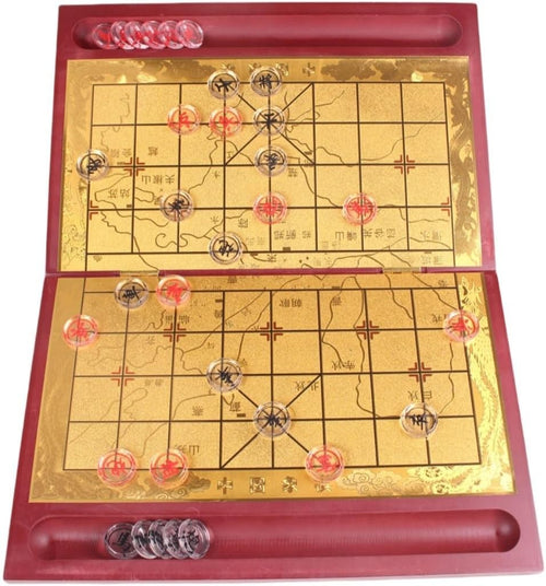 Crystal Xiangqi Chinese Chess Set Clear Travel Board 30mm Pieces