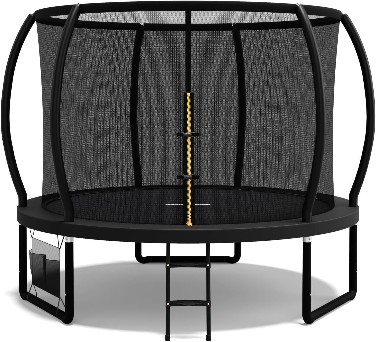 7.5ft Kids Garden Trampoline Safety Enclosure Net Ladder Padded Poles