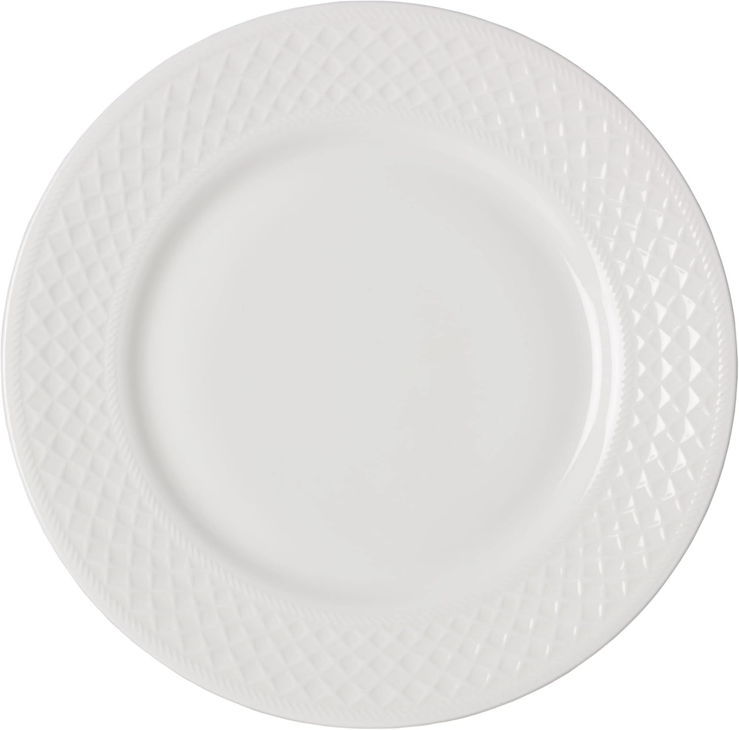 12 Piece Vegan Bone China Dinner Set Chip Resistant Plates Bowls