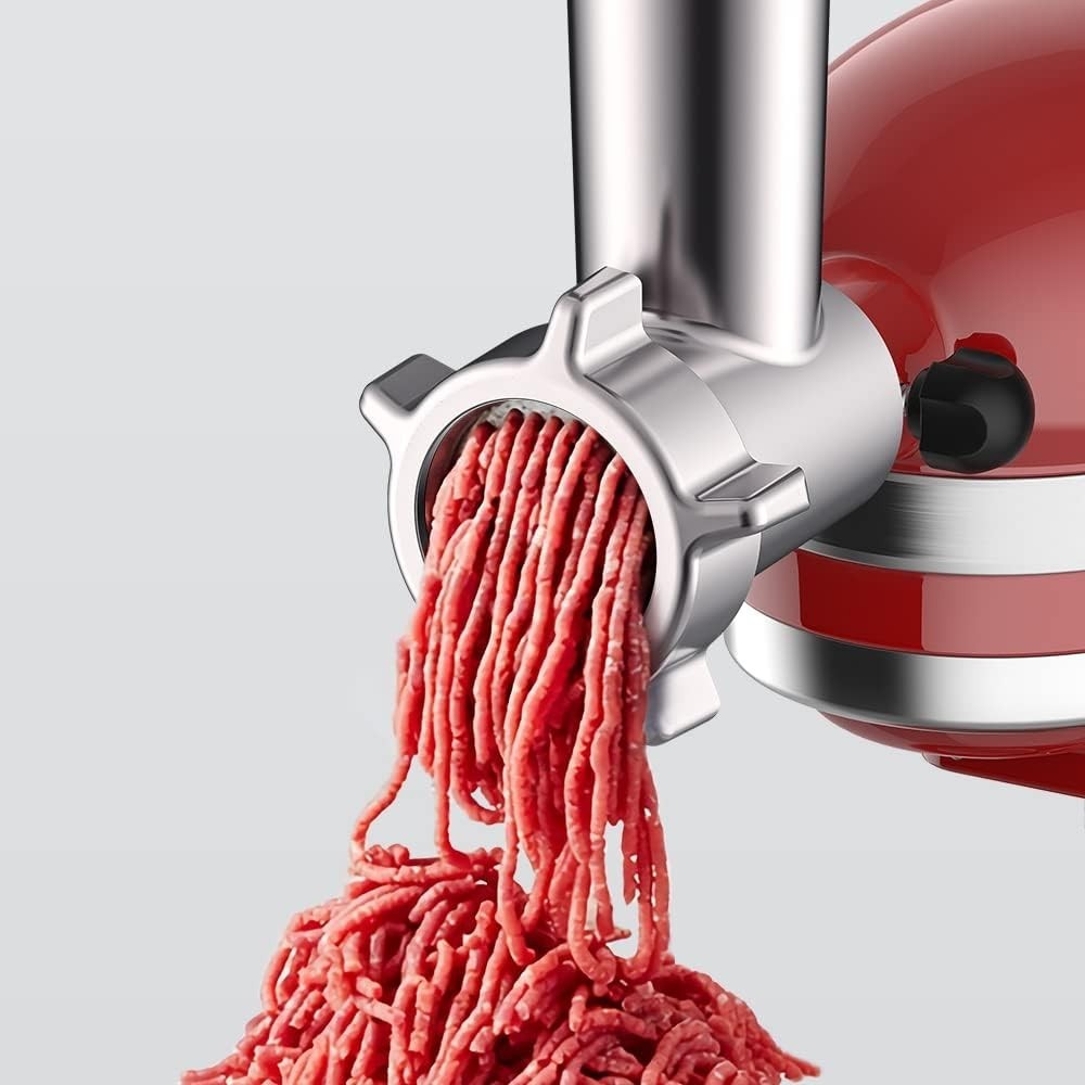 Meat Grinder Attachment for Stand Mixer Sausage Maker 4 Plates Kit