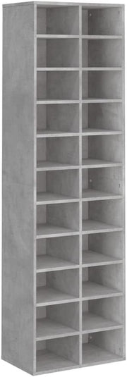 Space-Saving 22-Shelf Shoe Rack Organizer with Wall Mount, 34x54x183cm