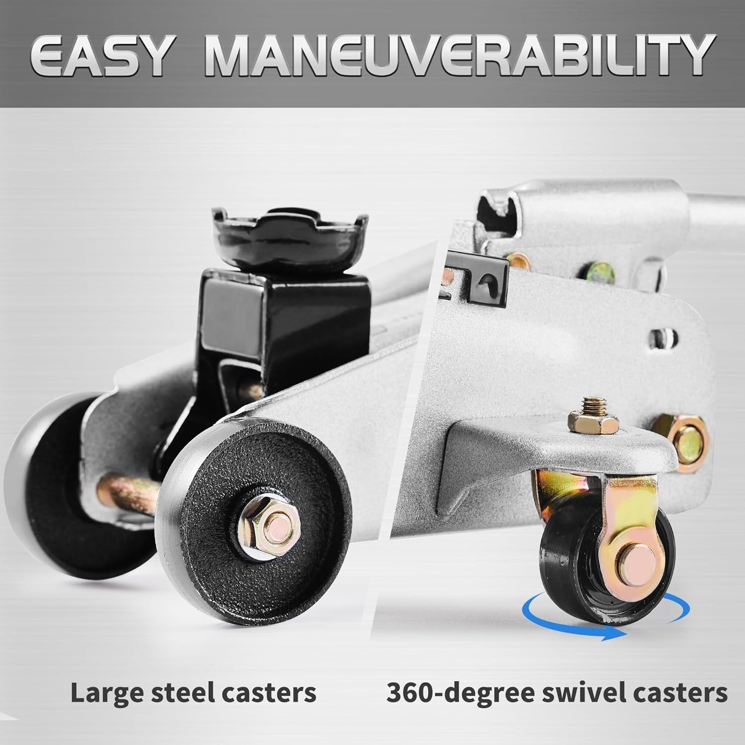 2 Ton Hydraulic Trolley Jack Compact Car Floor Jack 4.9–11.8" Lift for Sedans