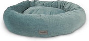 XXL Ring Dog Bed 85cm Washable Velvet Lake Teal