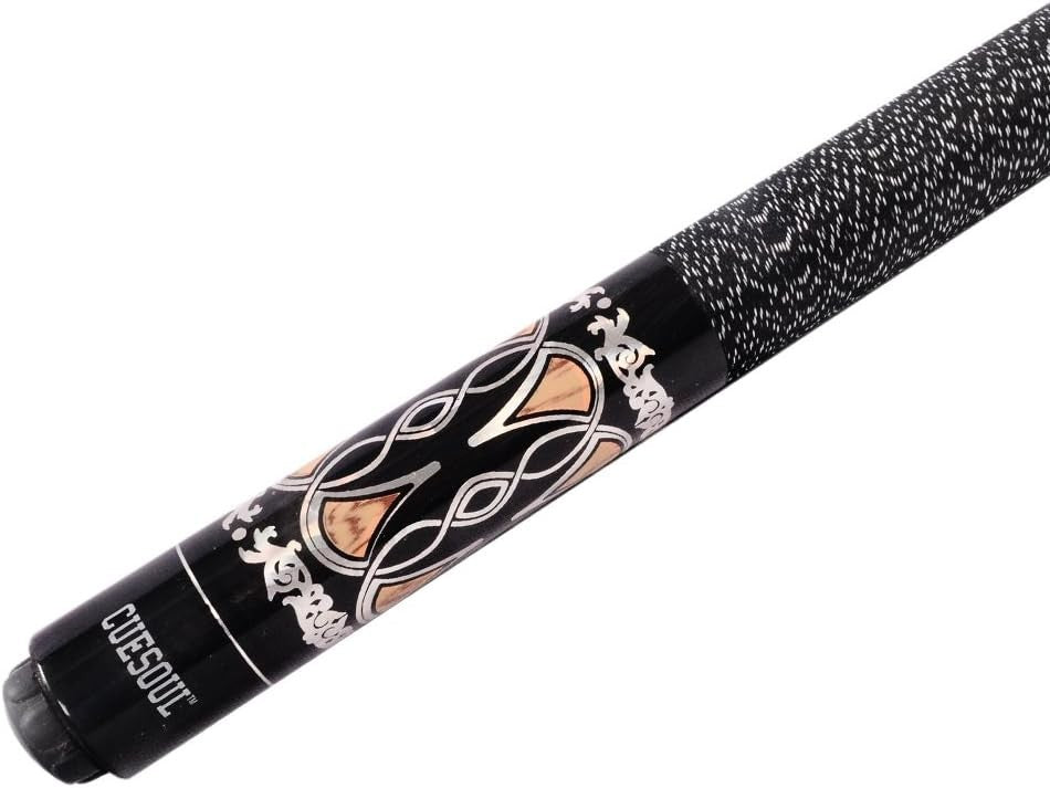 58in Pool Cue Stick 13mm Tip Irish Linen Wrap 19-21oz Hardwood Billiards