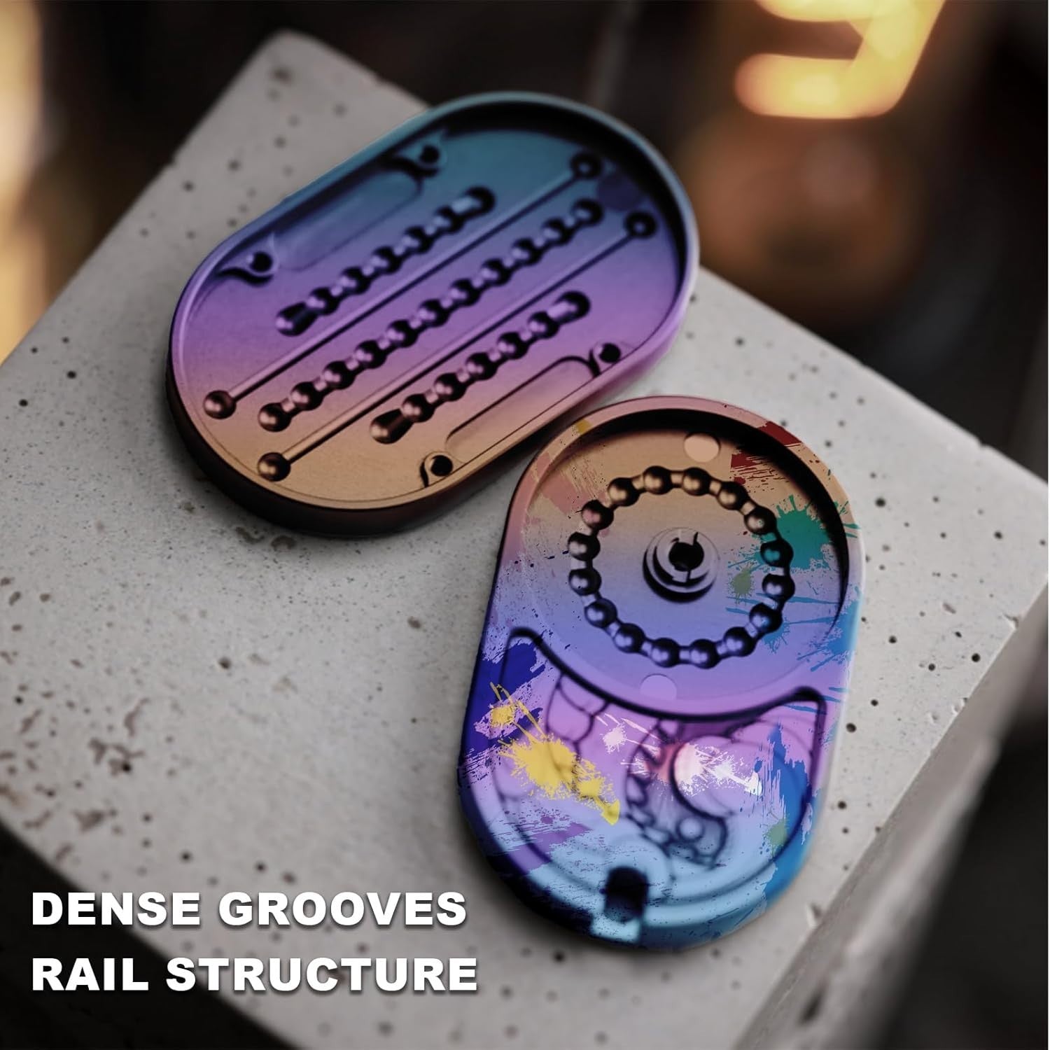 Titanium Dragon Fidget Slider Ratchet Clicker Stress Relief EDC
