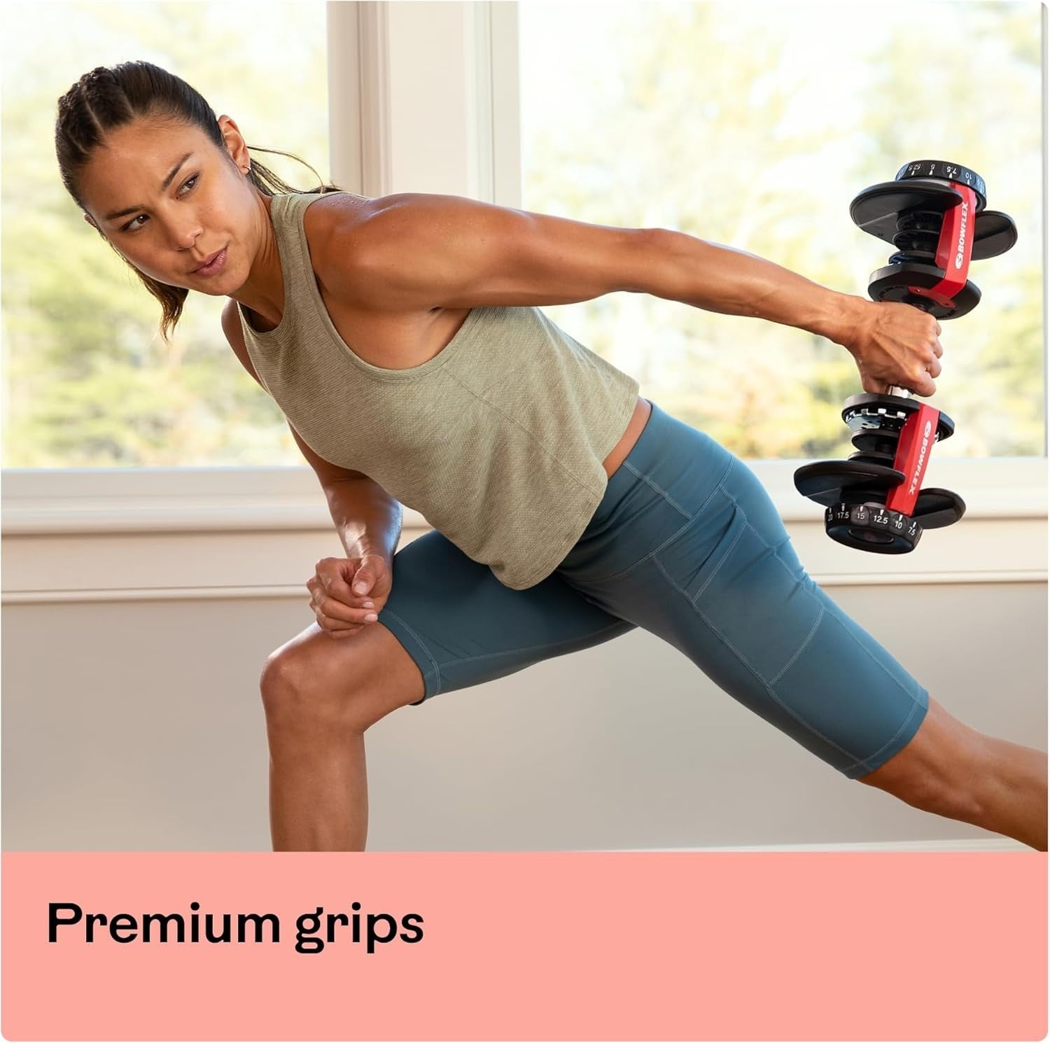 Adjustable Dumbbell 2–24KG Quick Dial Space Saving Home Gym Weight