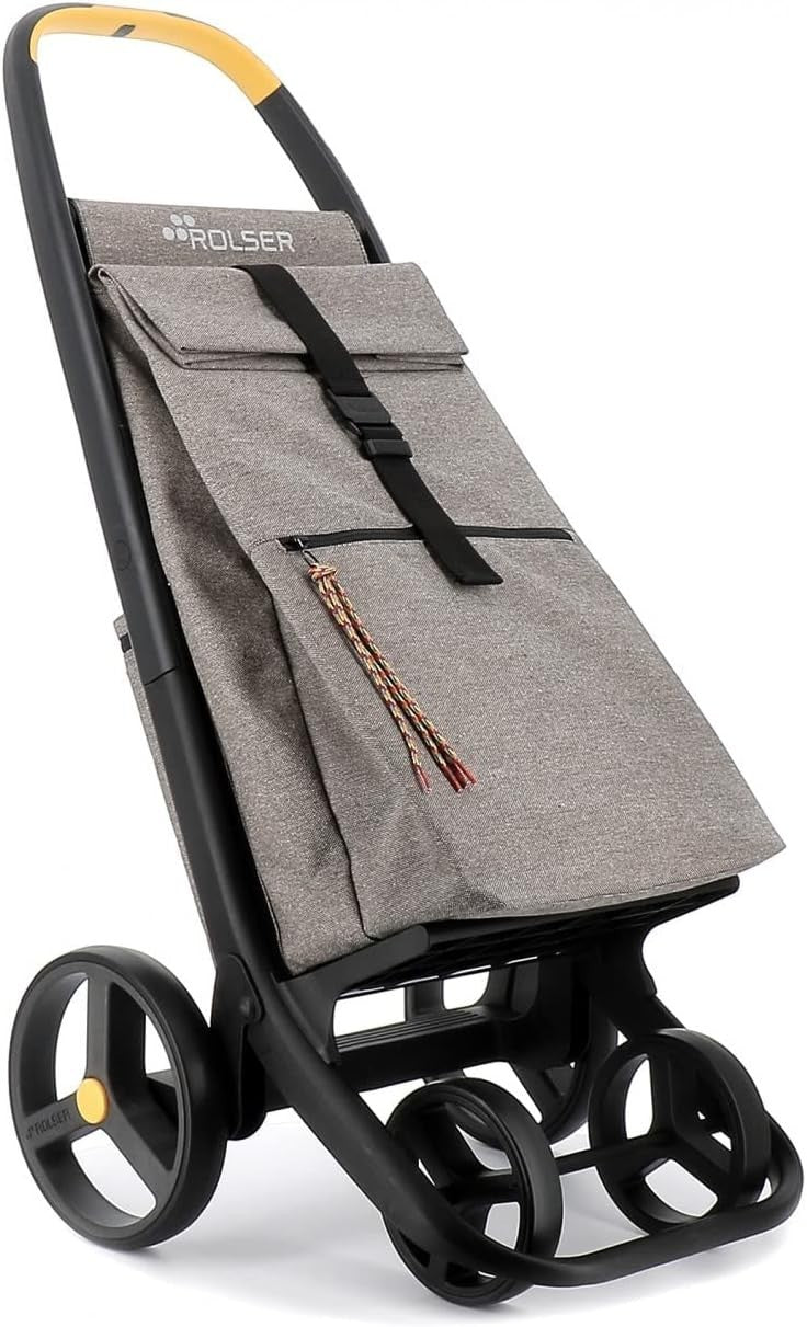 Foldable 4-Wheel Eco Shopping Trolley Granito Thermal Bag Durable