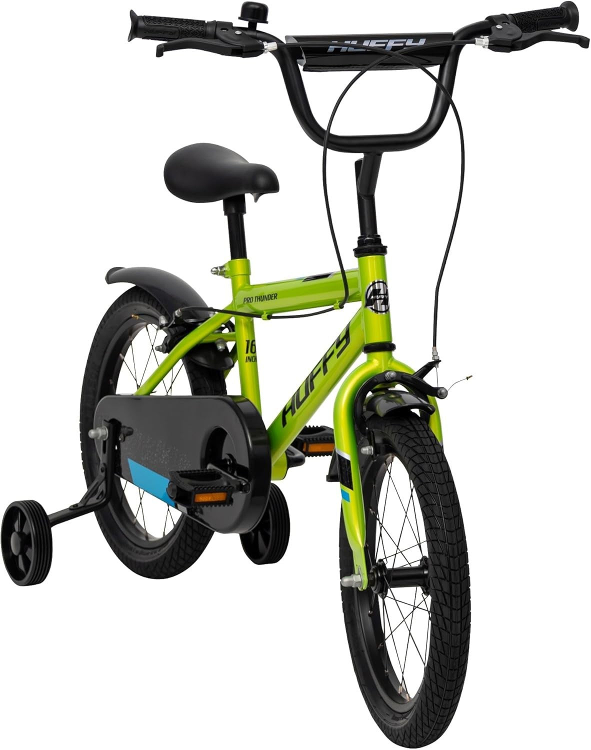 16 Inch Kids Bike with Stabilisers Caliper Brakes Green Age 5-7
