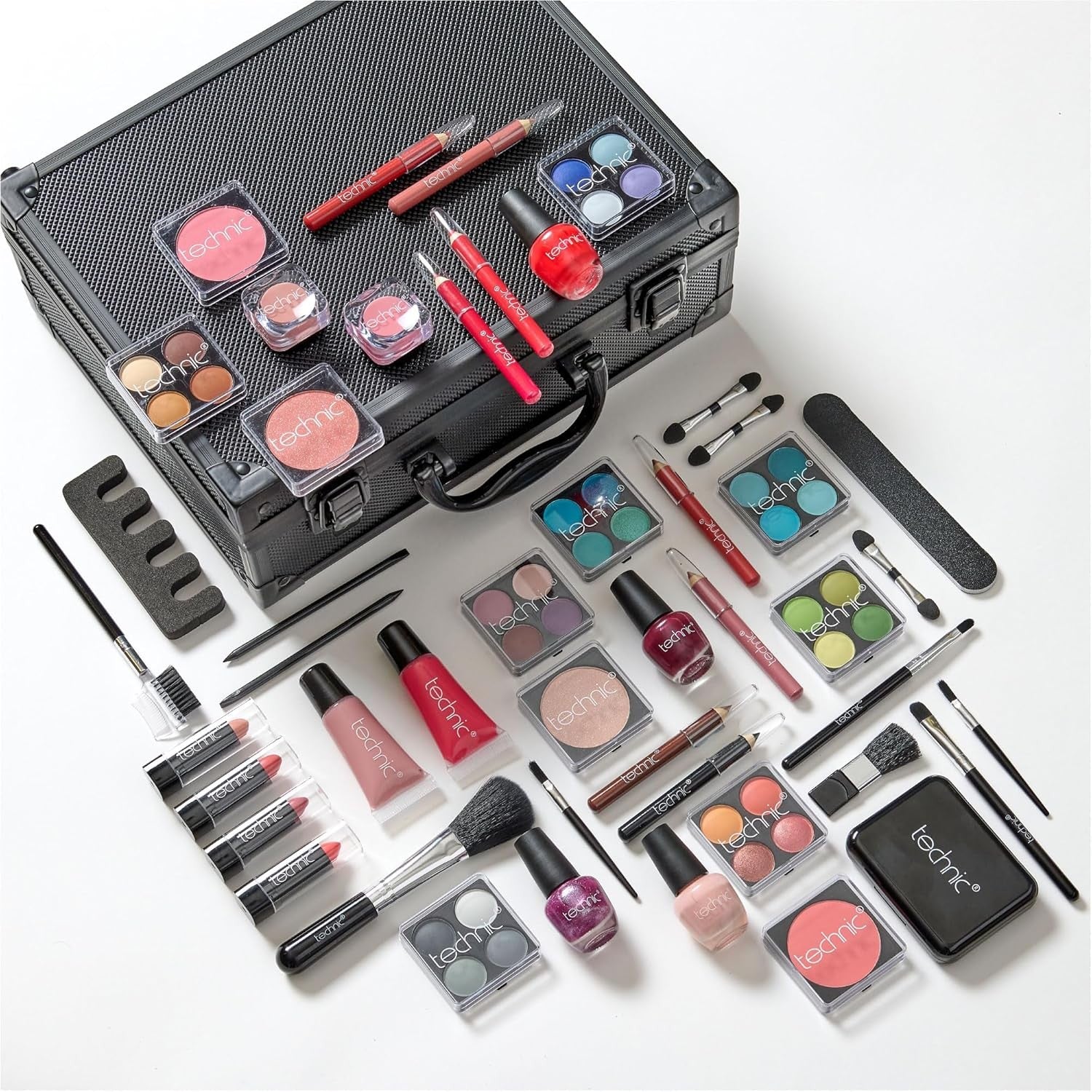48 Piece Makeup & Nail Kit Beauty Case Portable All In One Set