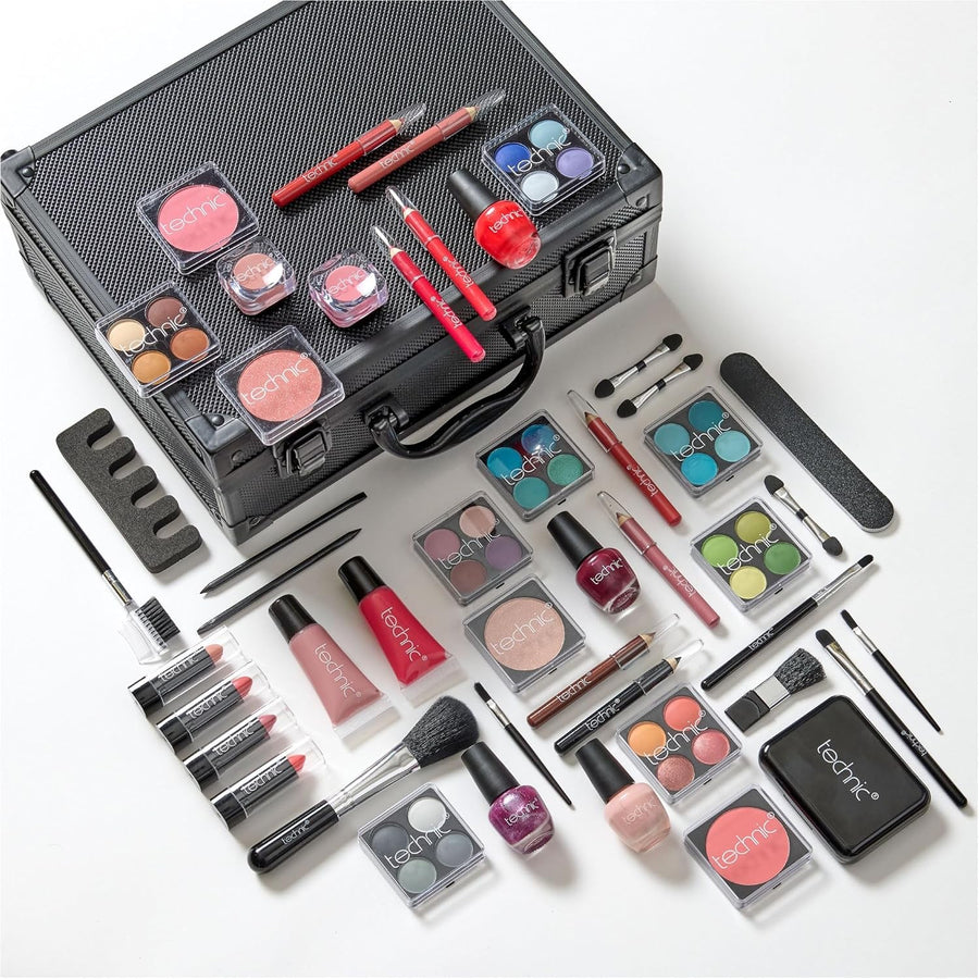 48 Piece Makeup & Nail Kit Beauty Case Portable All In One Set