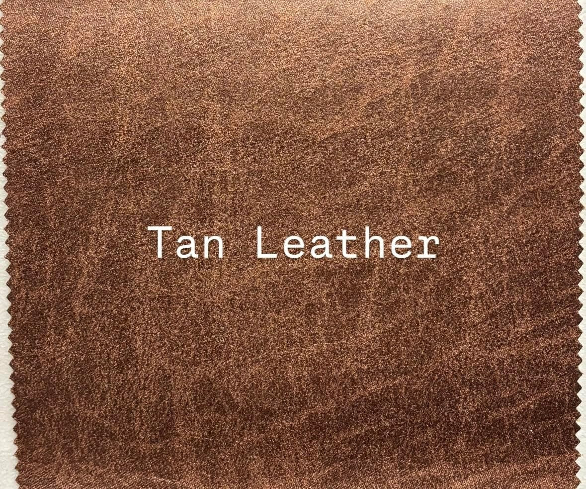 Tan Brown L-Shaped 5 Seater Sofa - Leather Chesterfield Corner Couch