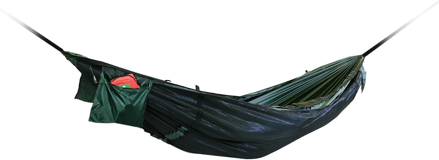Bug Proof Camping Hammock with Mosquito Net & Ground Shelter Ultra-Light 125kg