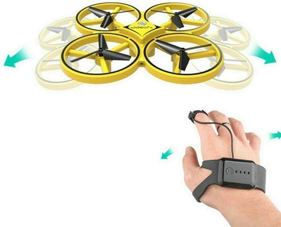 Hand-Controlled UFO Drone Toy for Kids with LED & USB Charging