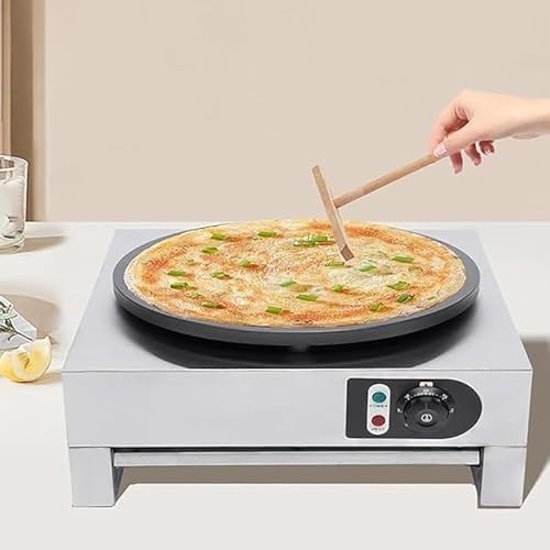 Commercial 1500W Electric Crepe Maker | 40cm Non-Stick Pancake Machine