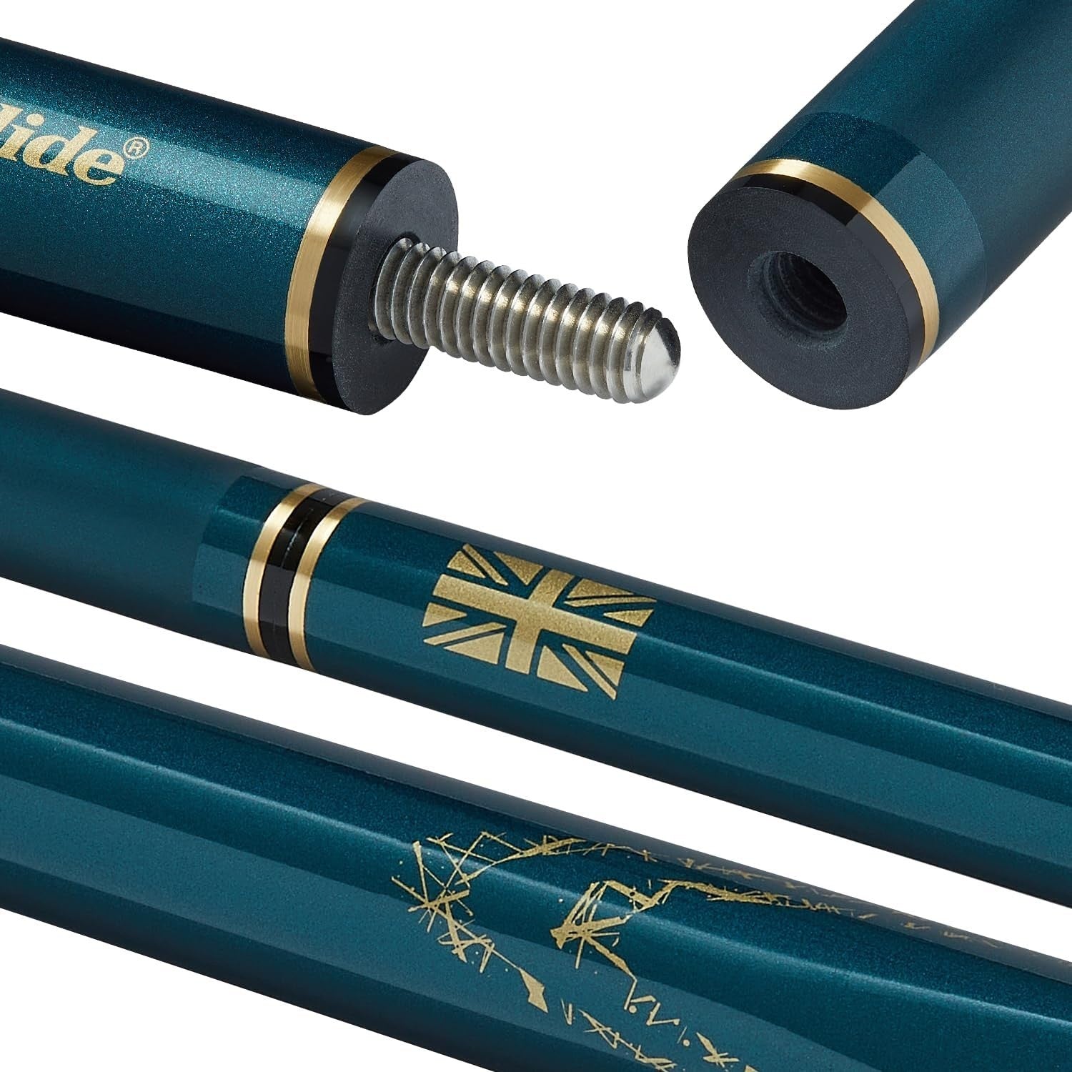 Carbon Fibre Snooker Pool Cue 57" 18oz 10mm Tip Steel Joint