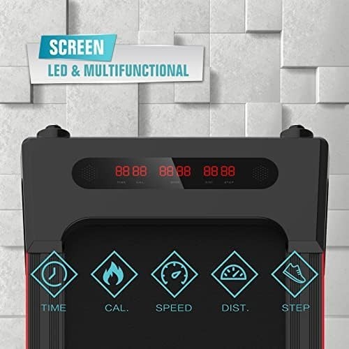 Slimline Home Office Treadmill 560W Ultra Quiet LED Display Bluetooth