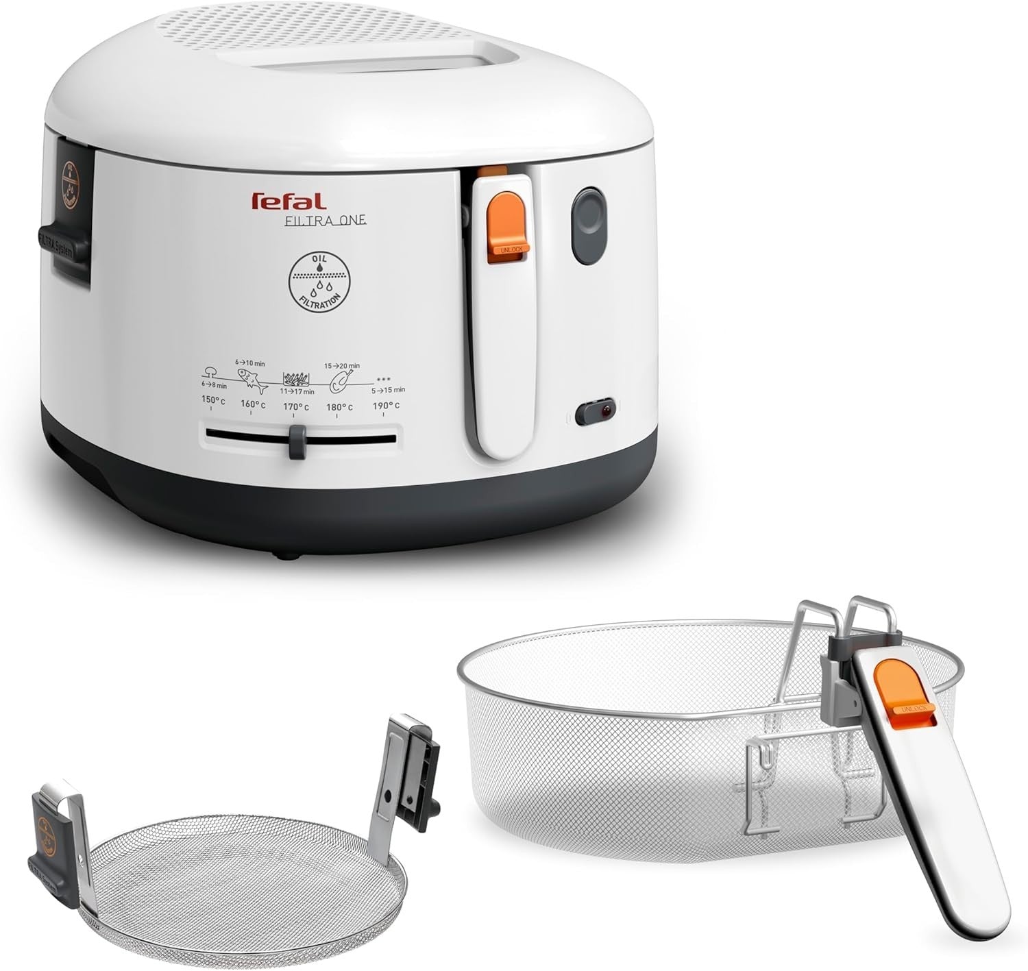 2.1L Deep Fat Fryer 1900W Electric Oil Fryer Auto Lid Opening
