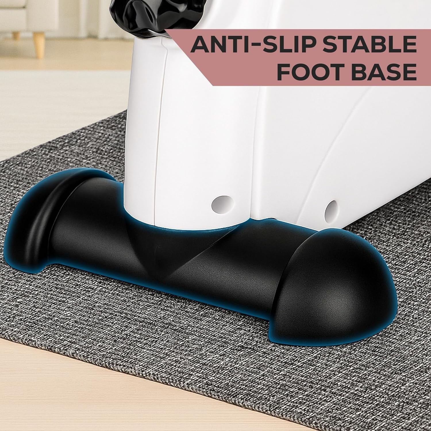 Under Desk Pedal Exerciser Mini Exercise Bike with LCD Display