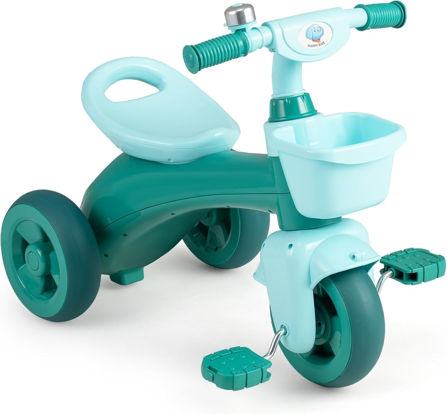 Toddler Tricycle 3 Wheel Kids Trike Balance Bike Basket Storage Age 3-5