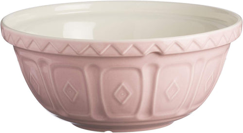 Pink Ceramic Mixing Bowl 4L Earthenware Baking Bowl