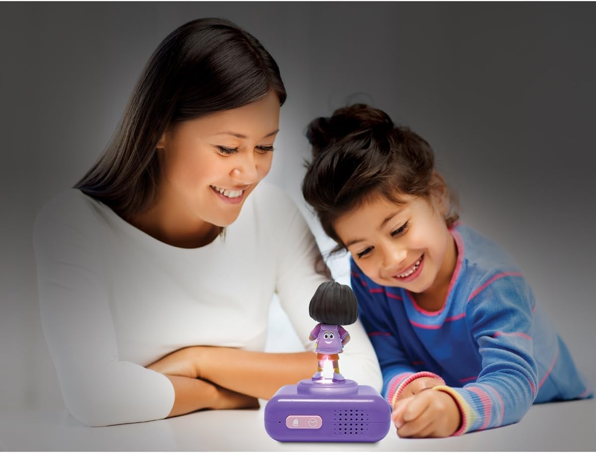 Kids Alarm Clock Night Light Display Snooze Sounds Cute Bedroom Gift