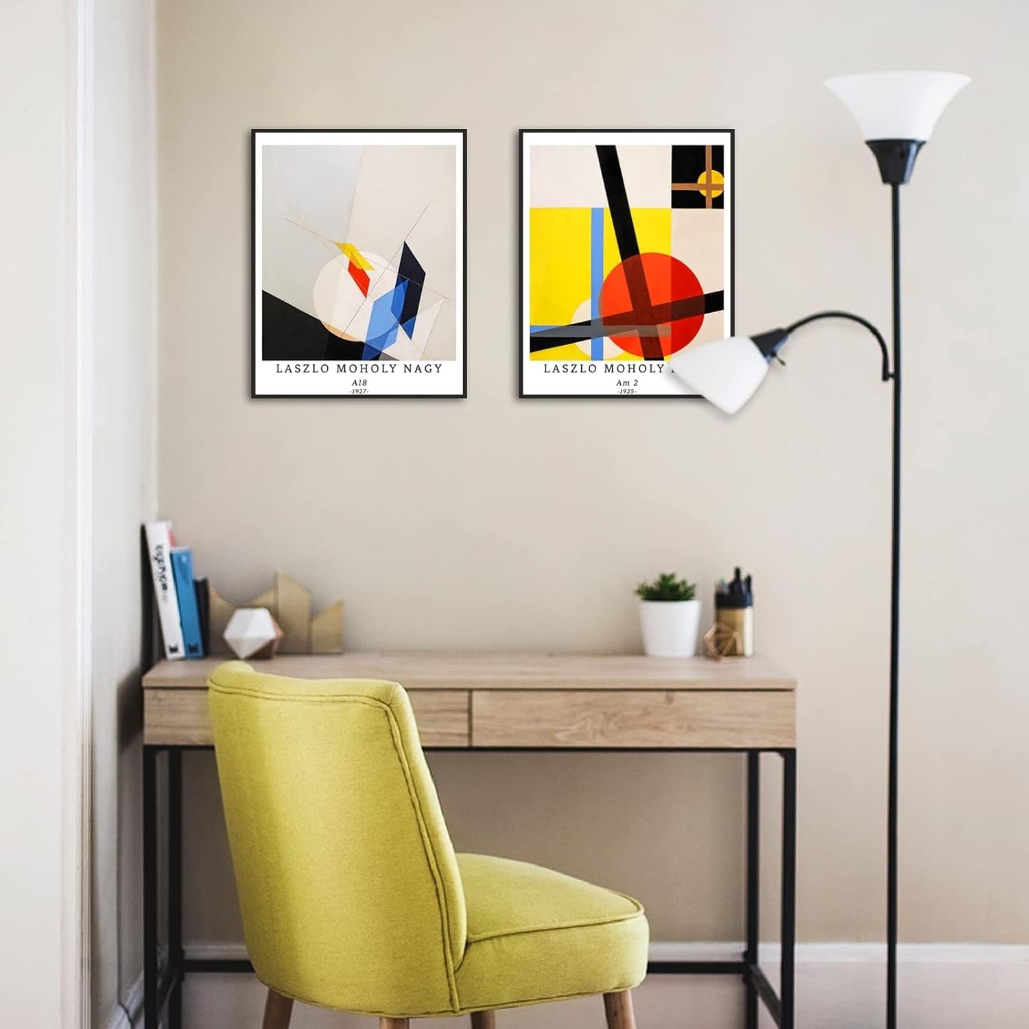 Abstract Geometric Wall Art Prints Set 4 11x14 Modern Unframed