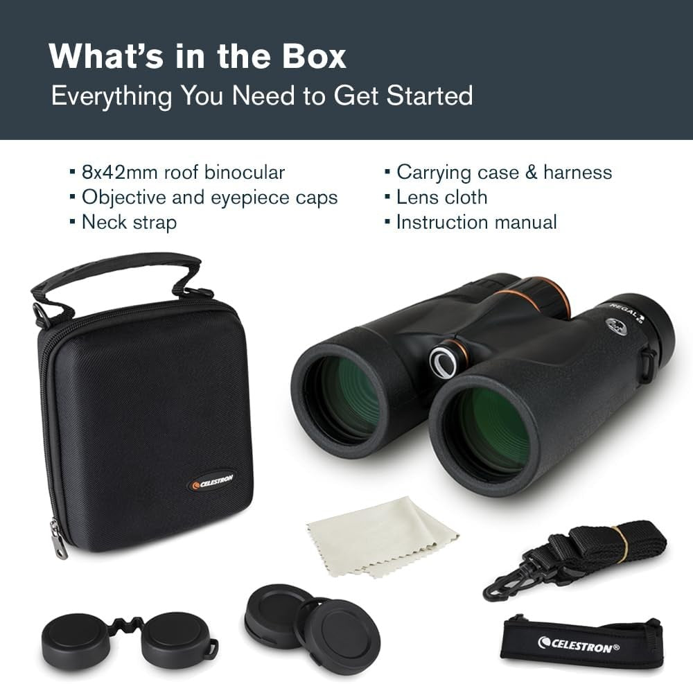 8x42 ED Waterproof HD Binoculars Long Range Birdwatching Outdoor Fog-Proof
