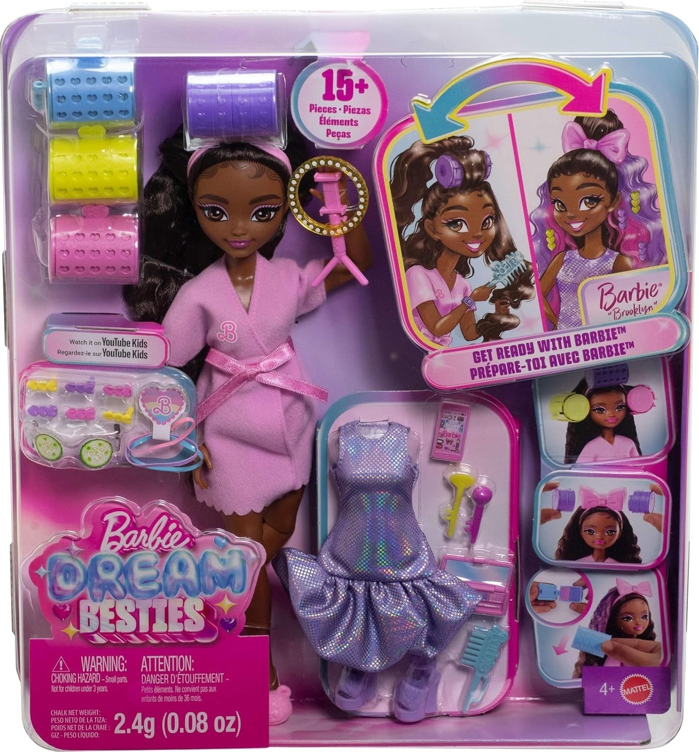 Fashion Doll Get Ready Set Styling Accessories Articulated Play Toy