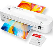 A4 Laminator Hot Cold Fast 90s Warm Up Anti Jam + 50 Pouches