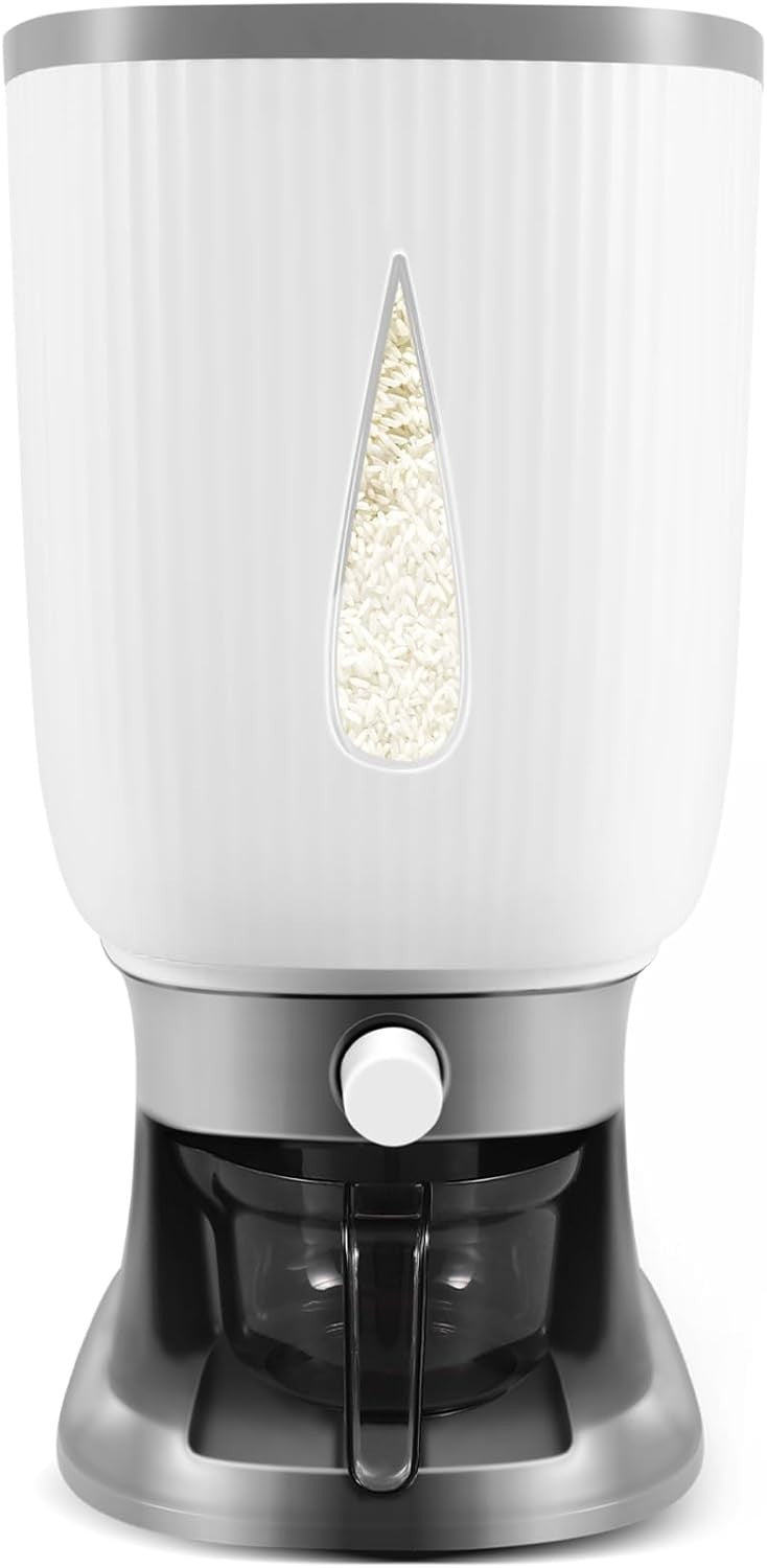 10KG Smart Automatic Rice Dispenser Storage Bucket with Rinsing Cup