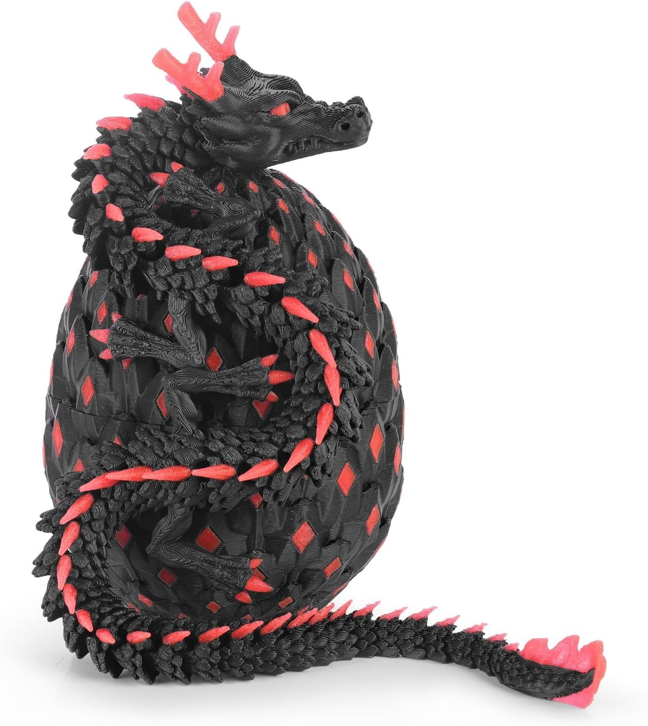 Glow in Dark Articulated Dragon Egg 12in Fantasy Fidget Desk Toy