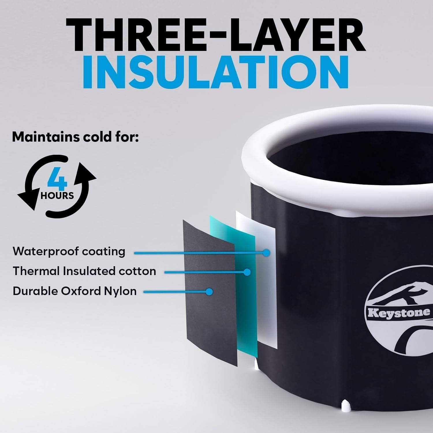 Portable Cold Plunge Tub for Adults | Inflatable Ice Bath for Sports Recovery