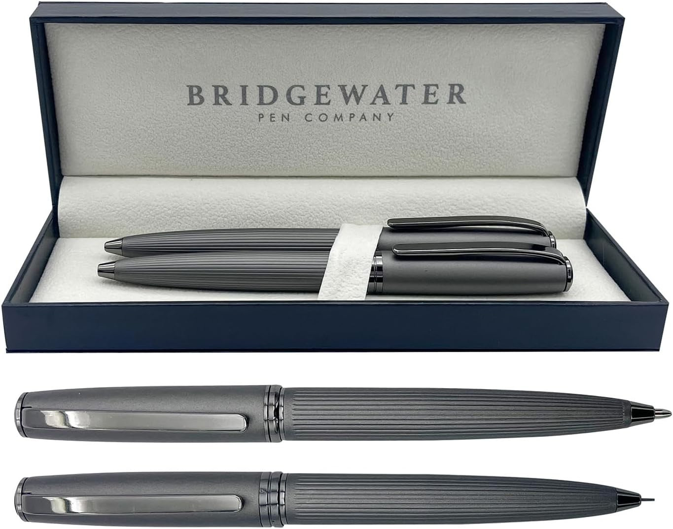 Executive Ballpoint Pen & Mechanical Pencil Gift Set Gunmetal