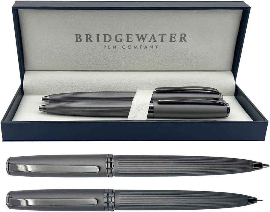 Executive Ballpoint Pen & Mechanical Pencil Gift Set Gunmetal