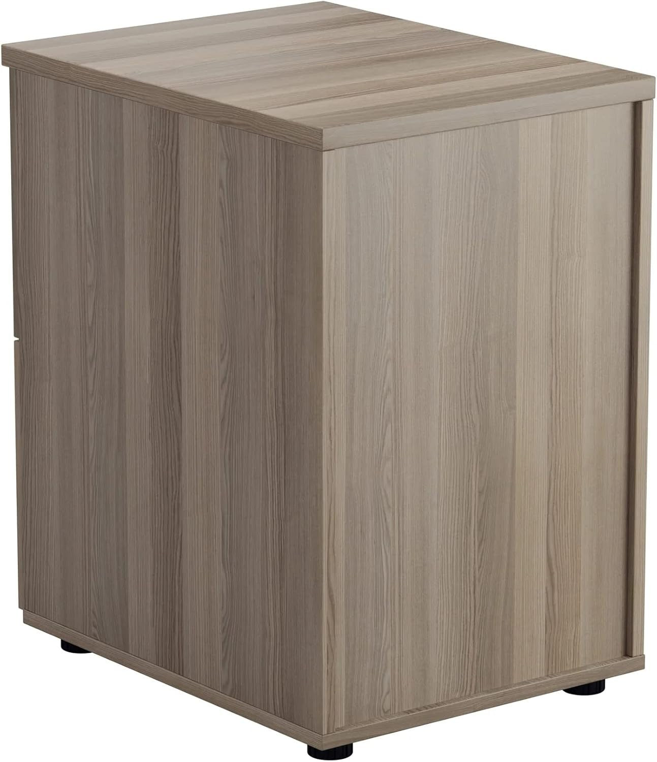 Grey Oak Filing Cabinet 3 Drawer Lockable 105cm Heavy Duty Office