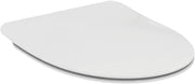 Connect E Toilet Seat Round White | Stainless Steel Hinges | Ideal Standard