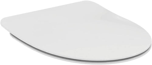 Connect E Toilet Seat Round White | Stainless Steel Hinges | Ideal Standard