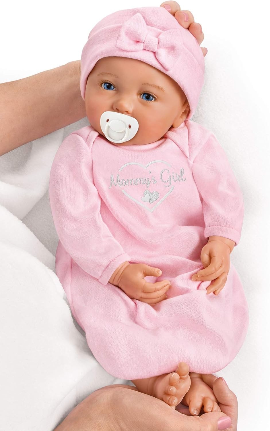 Half-Size Vinyl Baby Doll Pink Collectible No Batteries 14+