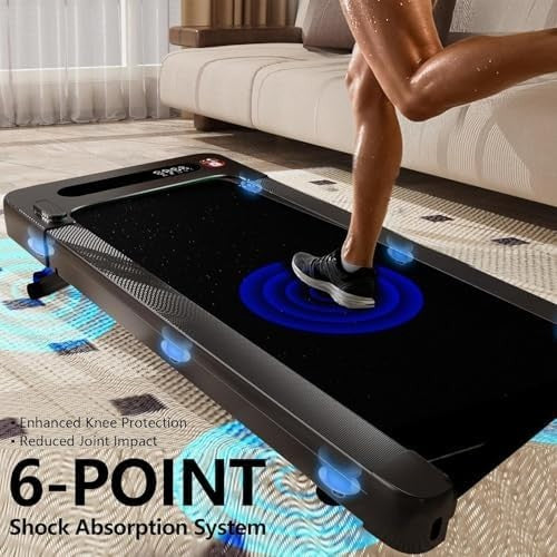 10% Auto Incline Walking Pad 2.5HP Under Desk Treadmill Smart App Scenic Routes
