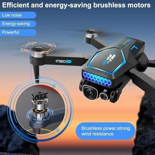 4K Foldable Drone with 36 Min Flight, Brushless Motor & 360° Obstacle Avoidance