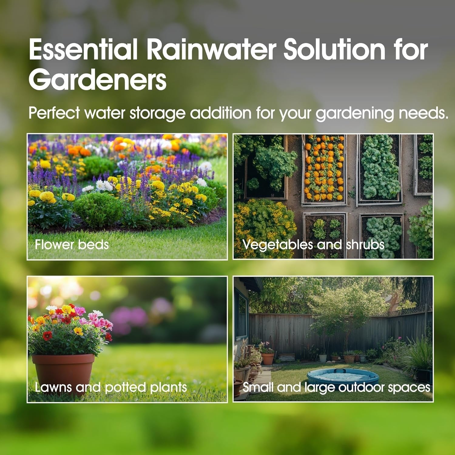 250L Garden Water Butt Kit with Stand, Tap, Diverter & Hose