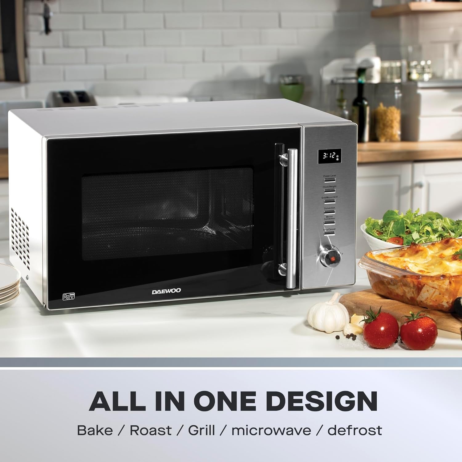 30L Combination Microwave 900W Grill Convection 8 Auto