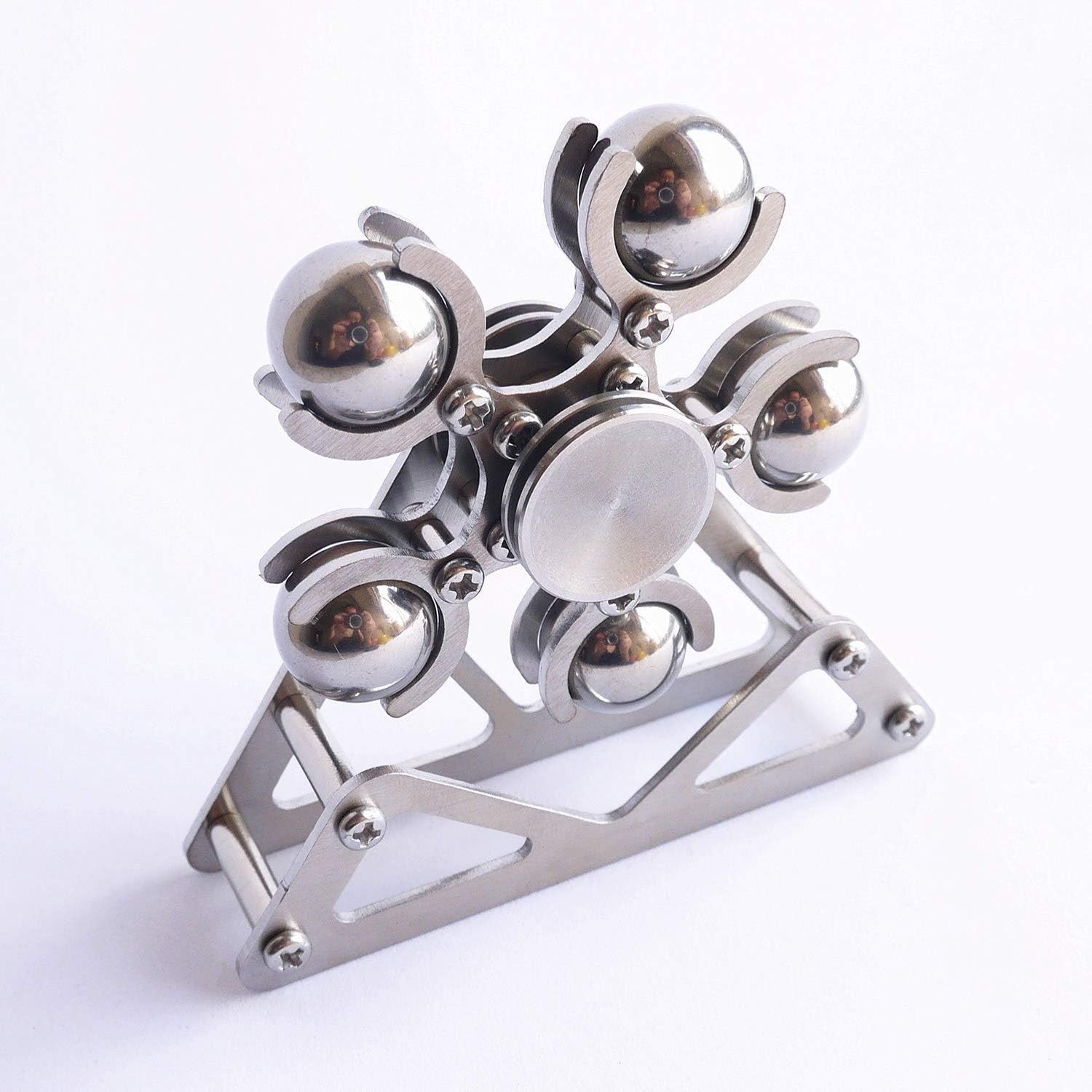 Metal Ferris Wheel Fidget Spinner Desk Toy Rainbow Balls
