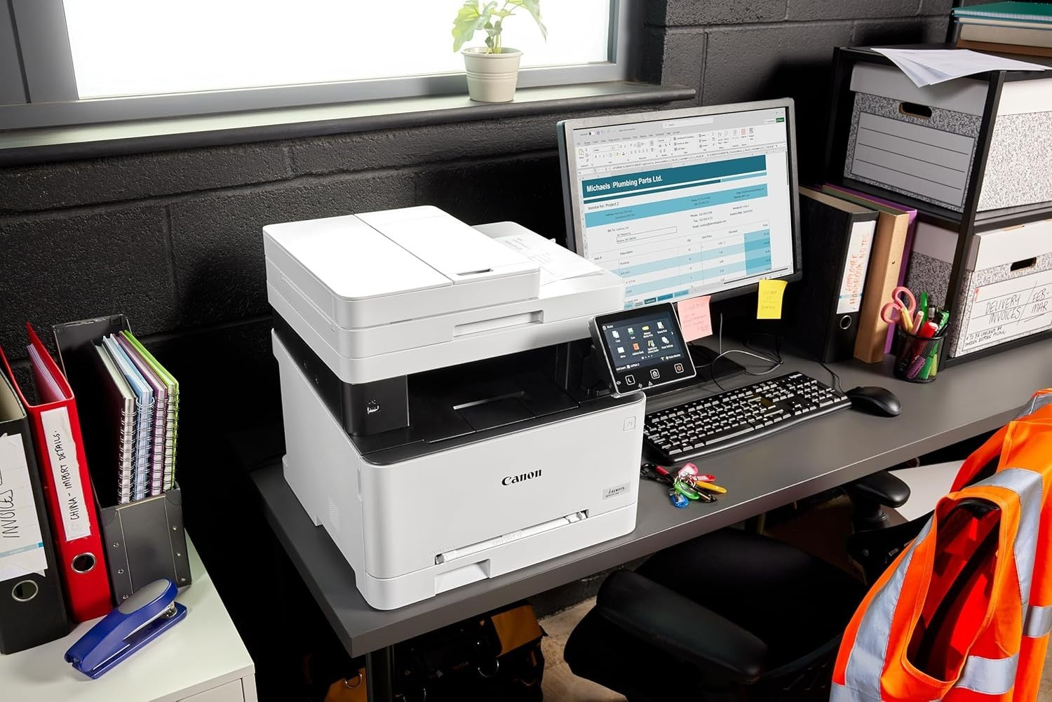 Wireless Colour Laser All-in-One Printer Copy Scan Fax Auto-Duplex A4